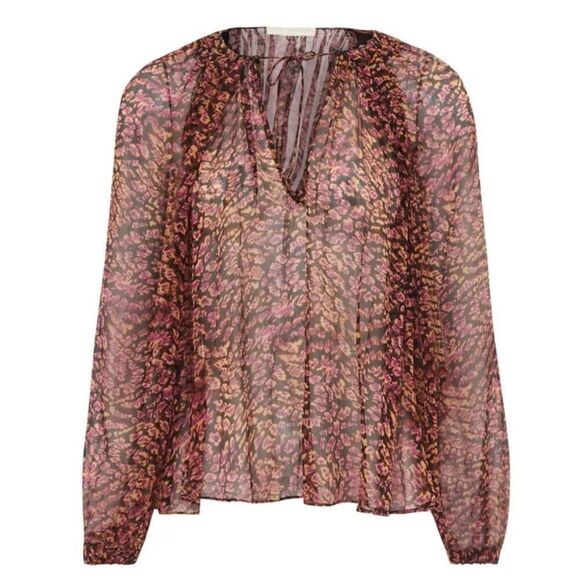 ULLA JOHNSON  lPauline Silk blouse in Garnet NWT Size 6 - Picture 1 of 11
